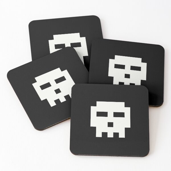Item preview, Skull (pixel) designed and sold by froggo tees.