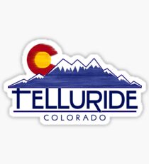 Telluride Colorado Holzberge Sticker