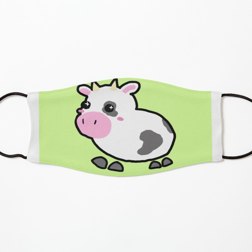 Cute Cow Doodle Kids Mask By Happybunbun Redbubble - cow cow roblox
