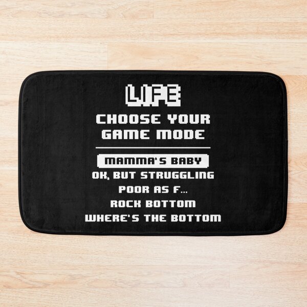Item preview, Life Game Mode - Mamma's Baby - Black Background designed and sold by crismk.