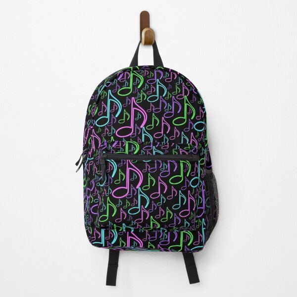 Item preview, Vibrant Neon Musical Notes Pattern designed and sold by judgeart.