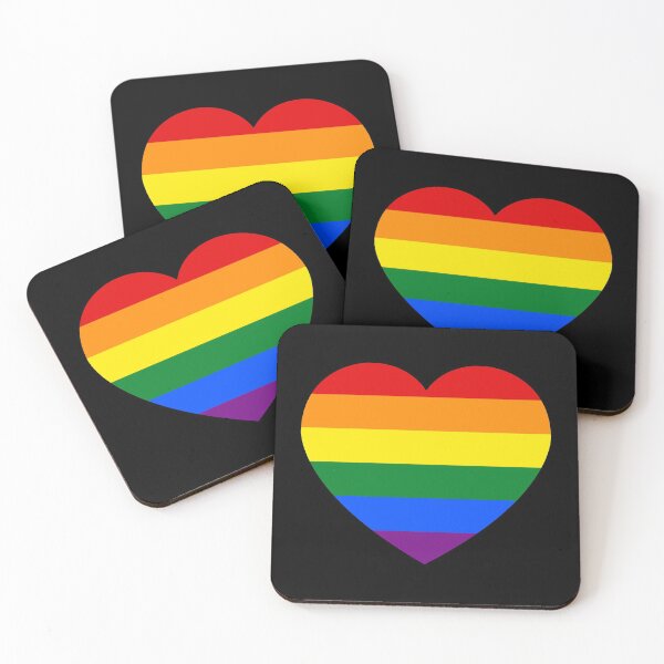 Item preview, Gay LGBT Rainbow Heart designed and sold by pikafelix.