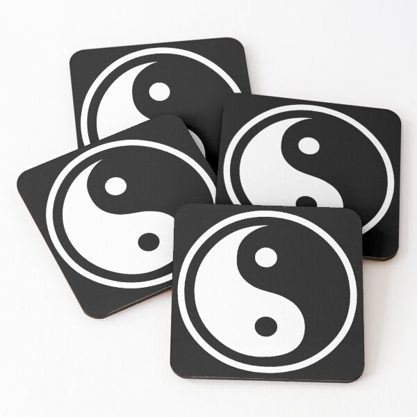 Item preview, Yin & Yang - Black Background designed and sold by harrizon.
