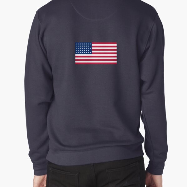 American Flag Pullover Sweatshirt