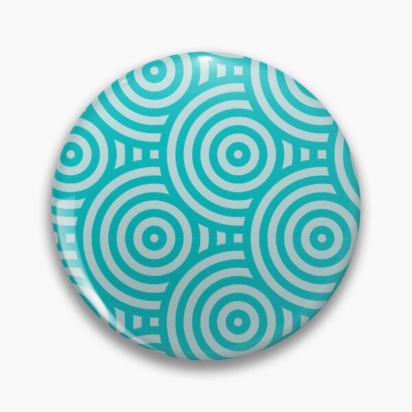 Item preview, Cyan Tint Circular Geometric Pattern designed and sold by NVDesigns.