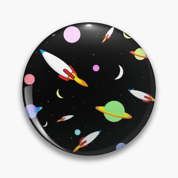 Item preview, Colorful Rockets Planets Moons Stars Outer Space designed and sold by judgeart.