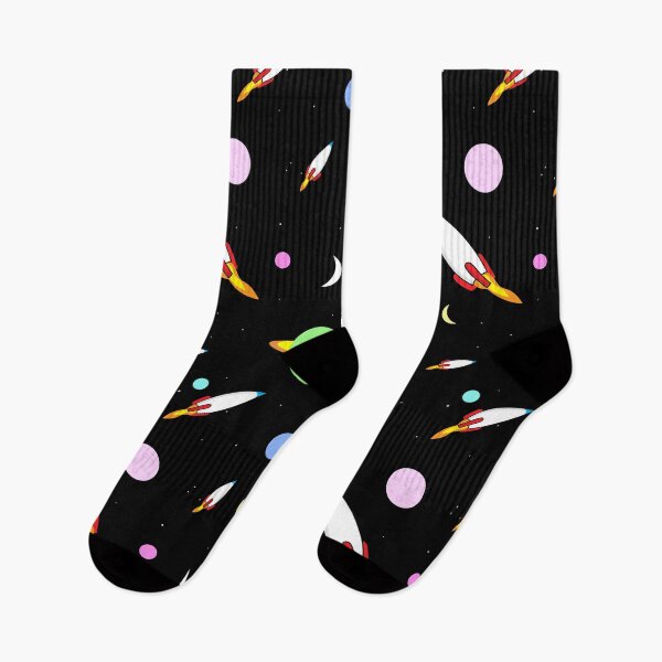 Item preview, Colorful Rockets Planets Moons Stars Outer Space designed and sold by judgeart.
