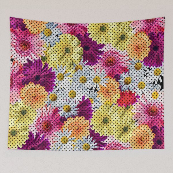 Item preview, Bee You-nique polkadot flowers designed and sold by Katierox.