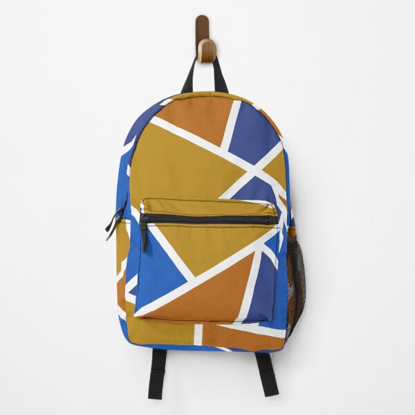 Item preview, Orange and blue geometric designed and sold by Gingerbred.