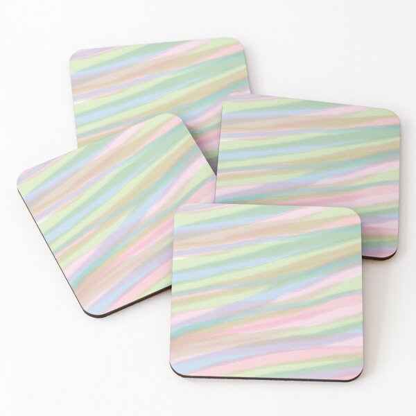 Item preview, Cotton candy colors striped pattern designed and sold by perlphoto.