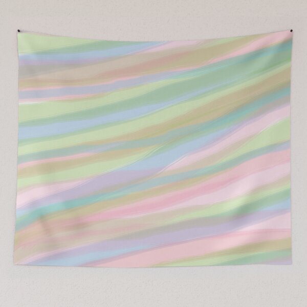 Item preview, Cotton candy colors striped pattern designed and sold by perlphoto.