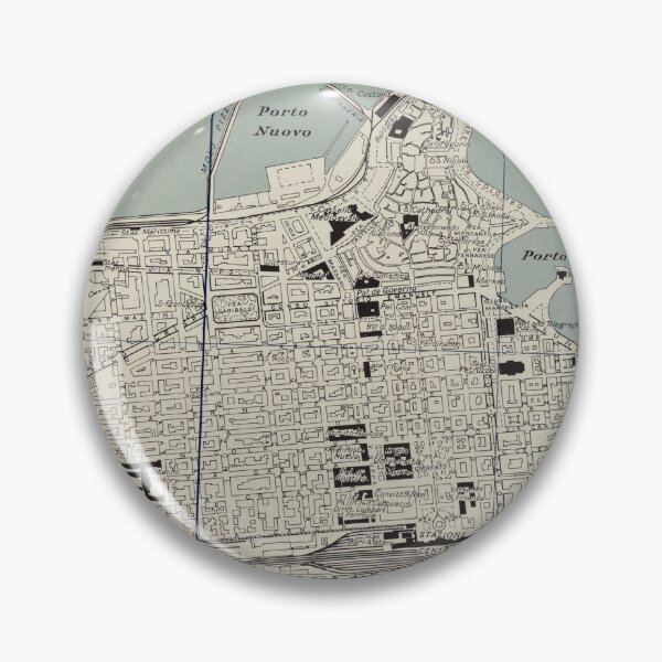 Item preview, Vintage Map of Bari Italy (1943) designed and sold by BravuraMedia.