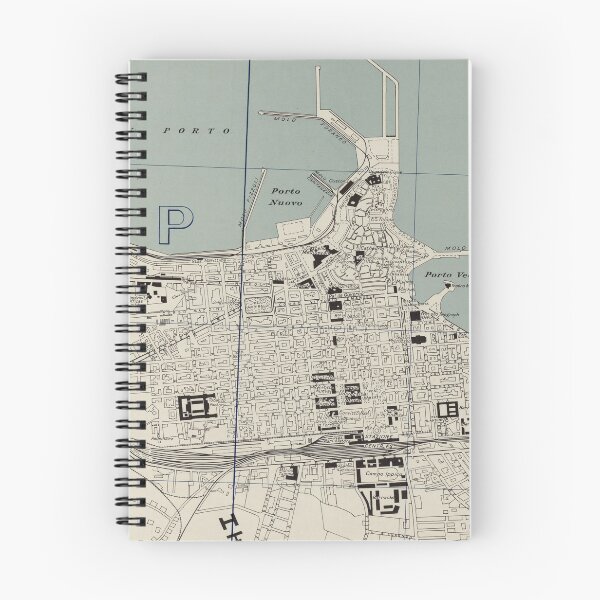 Item preview, Vintage Map of Bari Italy (1943) designed and sold by BravuraMedia.