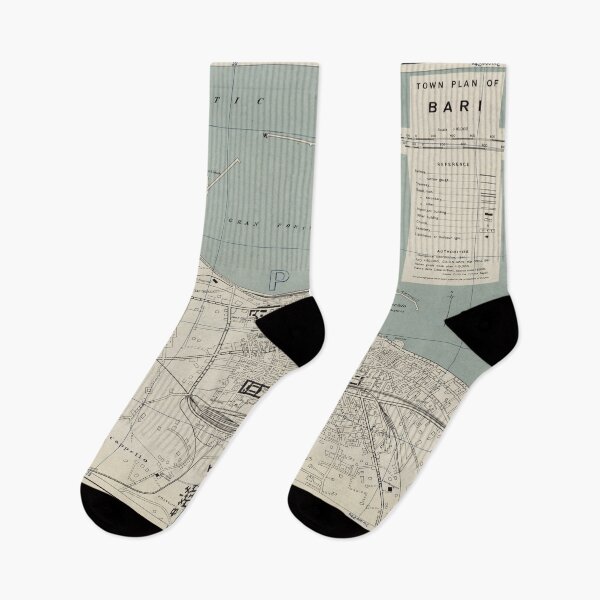 Item preview, Vintage Map of Bari Italy (1943) designed and sold by BravuraMedia.