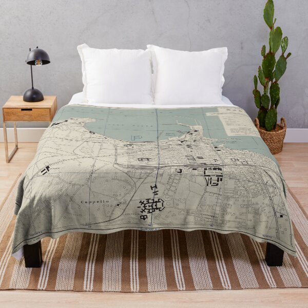 Item preview, Vintage Map of Bari Italy (1943) designed and sold by BravuraMedia.