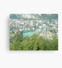 On top of Interlaken Canvas Print