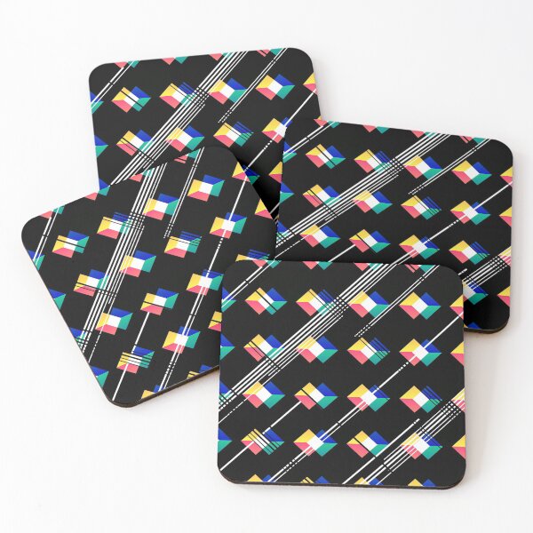 Item preview, Eighties inspired geometric pattern designed and sold by PolarSunDesigns.