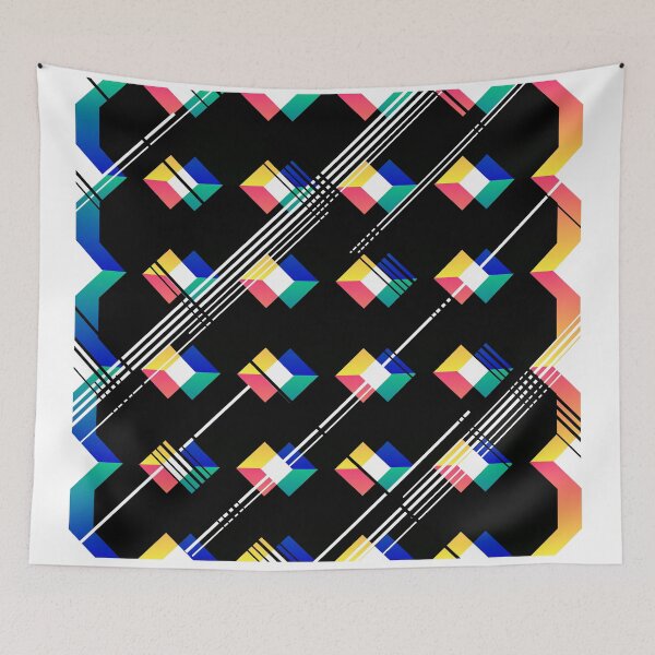 Item preview, Eighties inspired geometric pattern designed and sold by PolarSunDesigns.