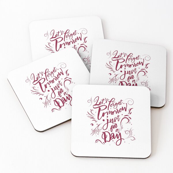 Item preview, Let us forget tomorrow for a day - colored letters designed and sold by clad63.