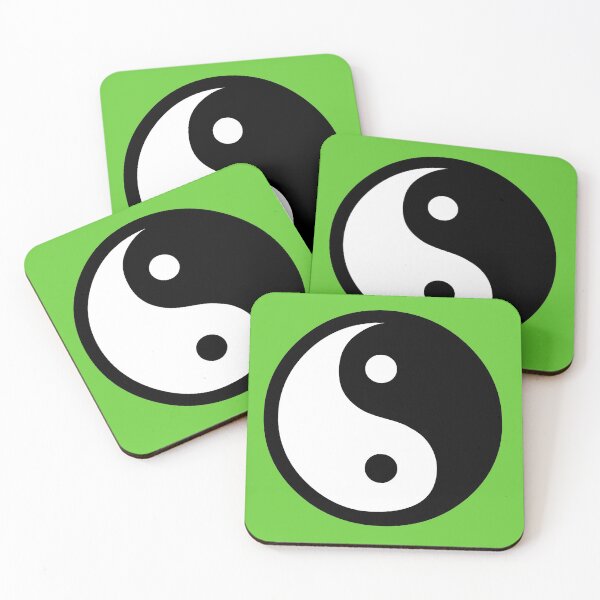 Item preview, Yin & Yang - Green Background designed and sold by harrizon.