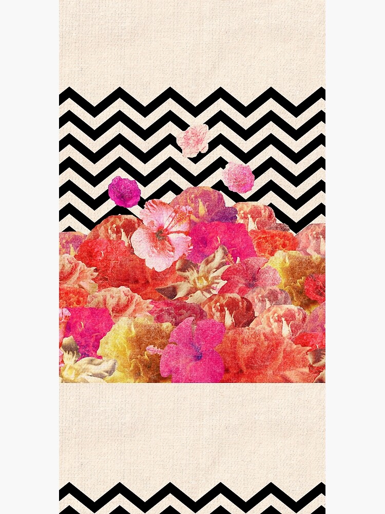 Chevron Flora II by BiancaGreen