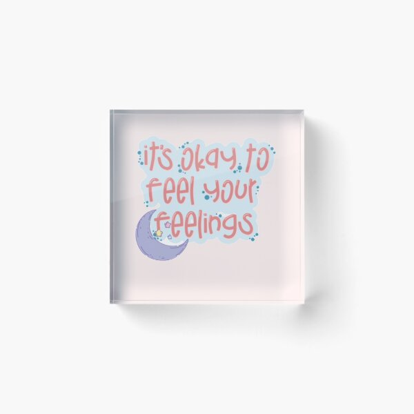 Item preview, 'it's okay to feel your feelings' print designed and sold by kirstenovich.