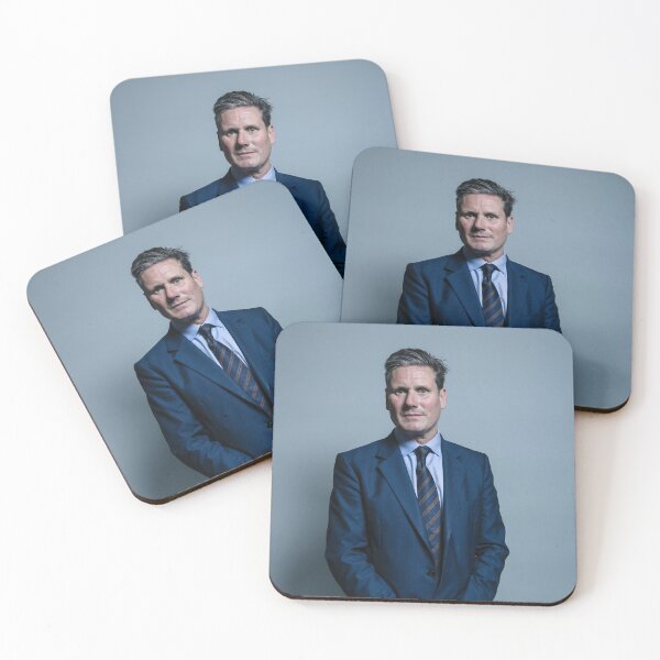 Keir Starmer Portrait Coasters (Set of 4)