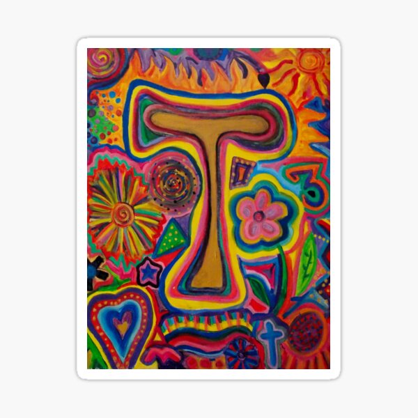 Initial T Sticker