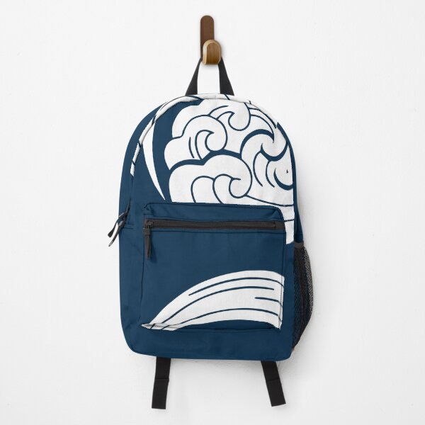 Item preview, Japanese Kamon Crest - Ocean Wave - White Blue Version designed and sold by reyners.