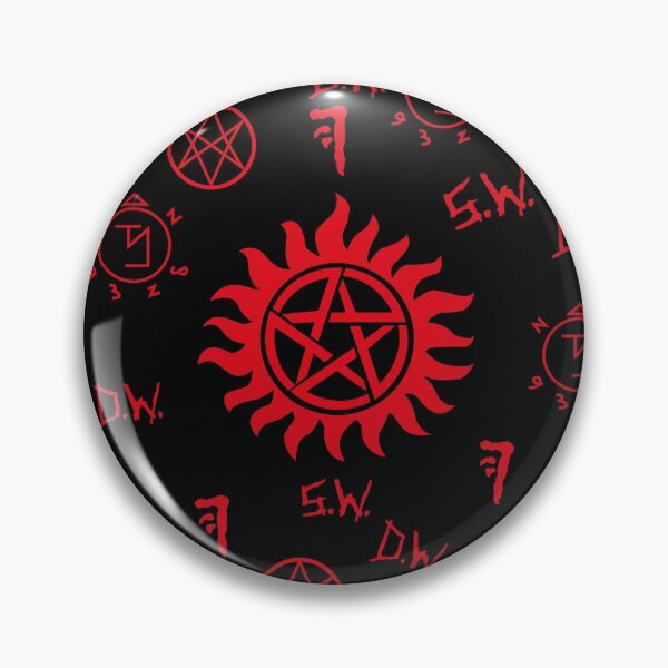 Item preview, Supernatural symbols (black/red) designed and sold by Anouk Geelen.