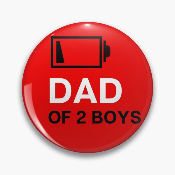 Item preview, DAD OF 2 SONS, DAD OF 2 BOYS Funny saying designed and sold by OneTimeEngineer.