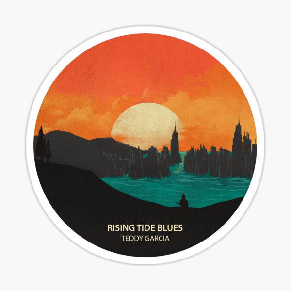 Rising Tide Blues - Circle Sticker