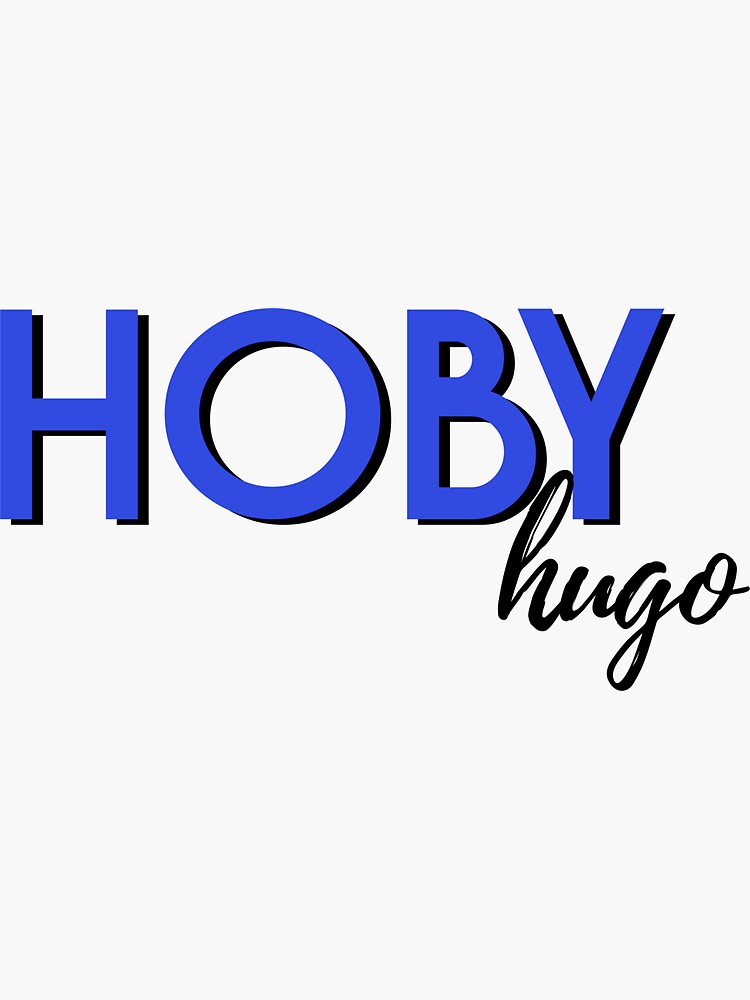 "Hoby Hugo" Sticker by robertsmith201 Redbubble