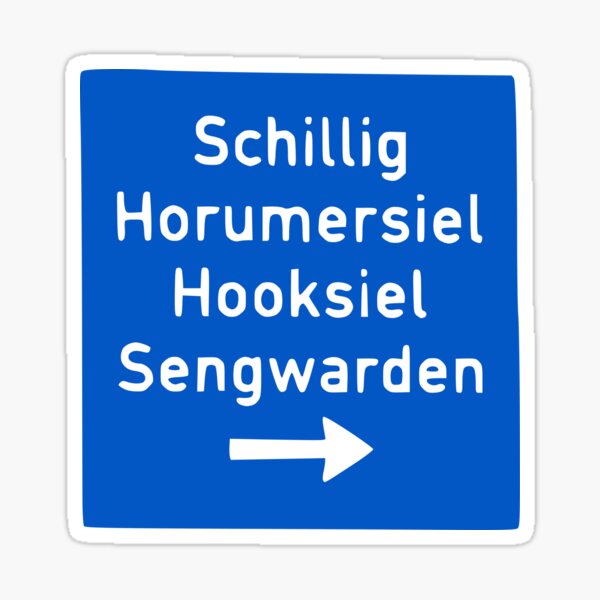 Ausfahrt des Nordens Sticker