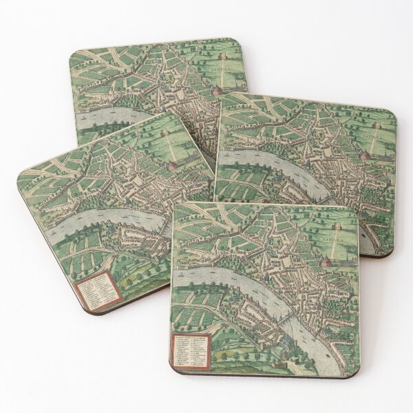 Item preview, Vintage Map of Basel Switzerland (1572) designed and sold by BravuraMedia.