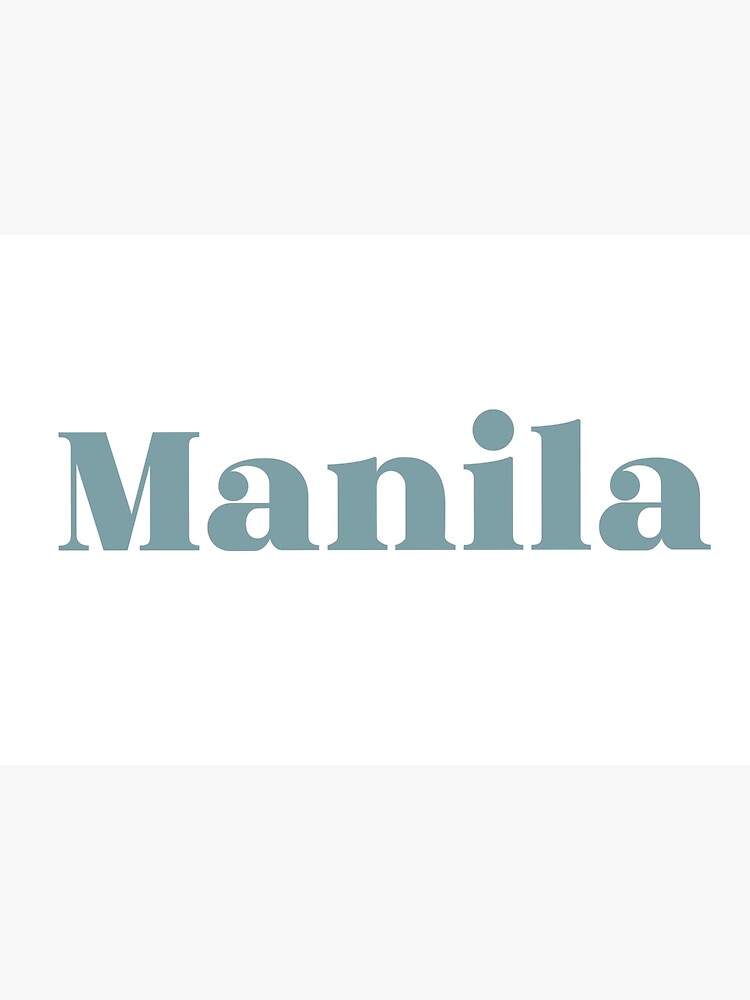 "Manila Sticker" Poster for Sale by tonihoffman Redbubble