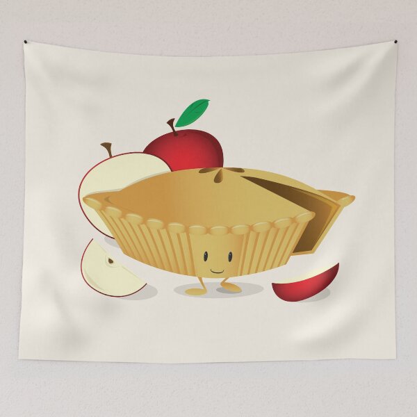 Item preview, Smiling Apple Pie Character Cartoon designed and sold by Melissa Patton.