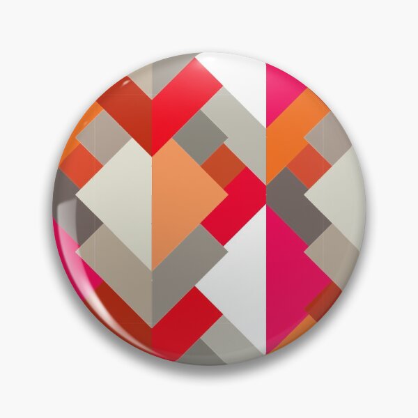 Item preview, Modern Abstract Triangles, Orange, Fuchsia, and Gray designed and sold by Marymarice.