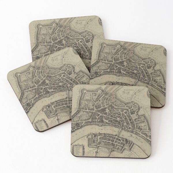 Item preview, Vintage Map of Basel Switzerland (1657) designed and sold by BravuraMedia.