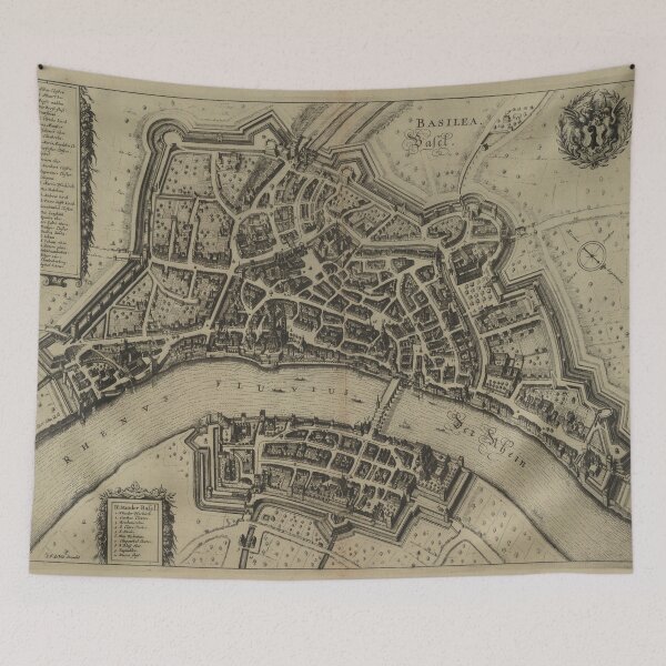 Item preview, Vintage Map of Basel Switzerland (1657) designed and sold by BravuraMedia.