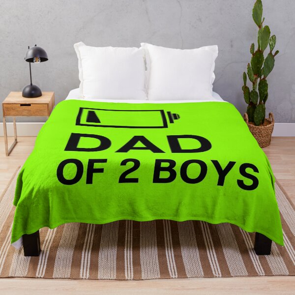 Item preview, DAD OF 2 SONS quote DAD OF 2 BOYS saying designed and sold by OneTimeEngineer.