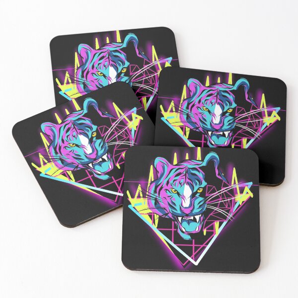 Item preview, Neon Retro Tiger designed and sold by DavinciStore21.