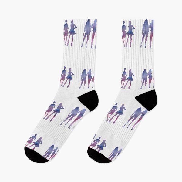 Item preview, Five female figures with a gradient & an aquarelle paper texture designed and sold by Irnika.