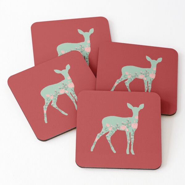 Item preview, flourishing deer designed and sold by Sunnyside48.