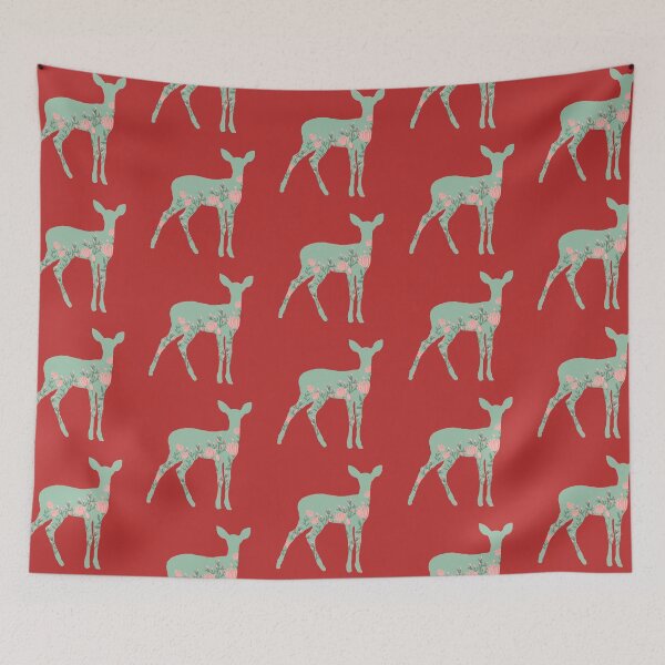 Item preview, flourishing deer designed and sold by Sunnyside48.