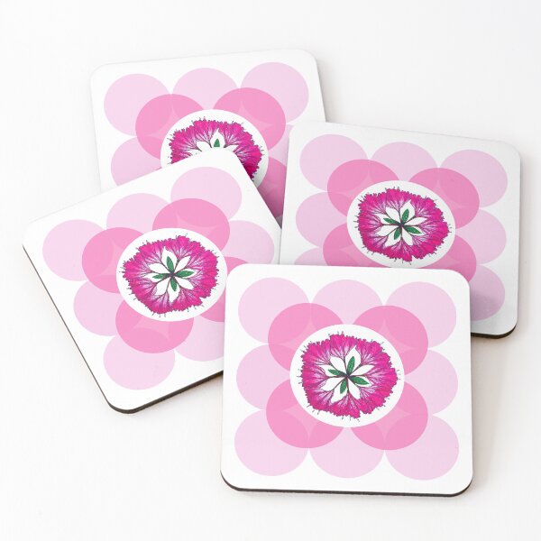 Item preview, 60s Pink Rhodo Print designed and sold by Pippywhippy.