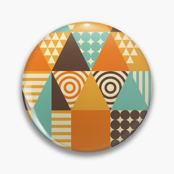 Item preview, Retro Geometric Abstract Pattern designed and sold by PolarSunDesigns.