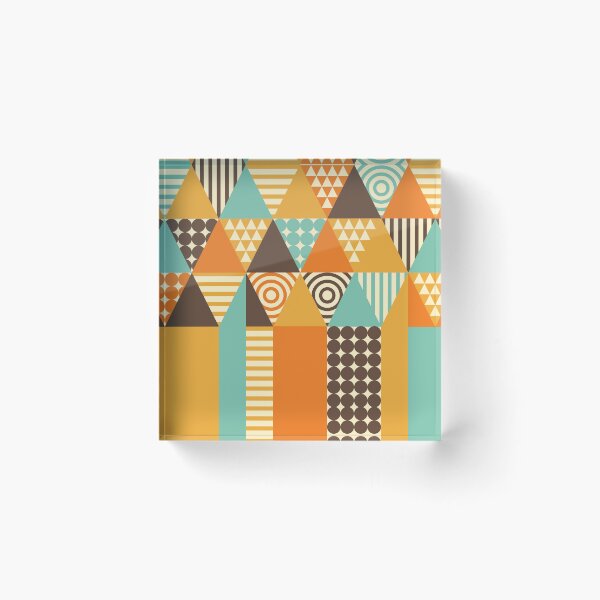 Item preview, Retro Geometric Abstract Pattern designed and sold by PolarSunDesigns.