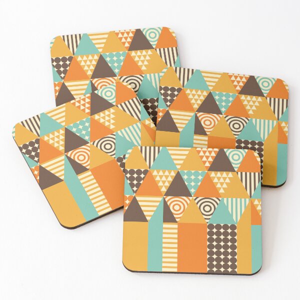Item preview, Retro Geometric Abstract Pattern designed and sold by PolarSunDesigns.