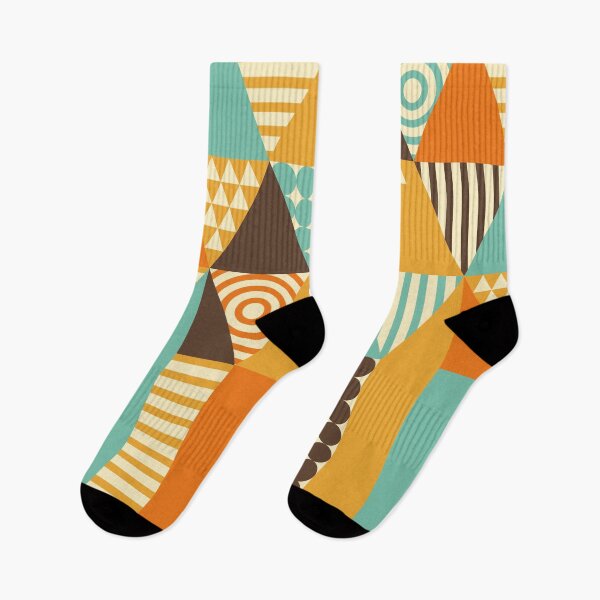 Item preview, Retro Geometric Abstract Pattern designed and sold by PolarSunDesigns.